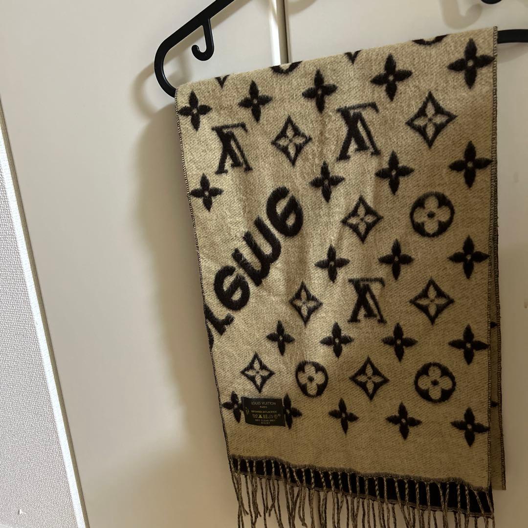 Supreme × ルイヴィトン　マフラー ブラウン