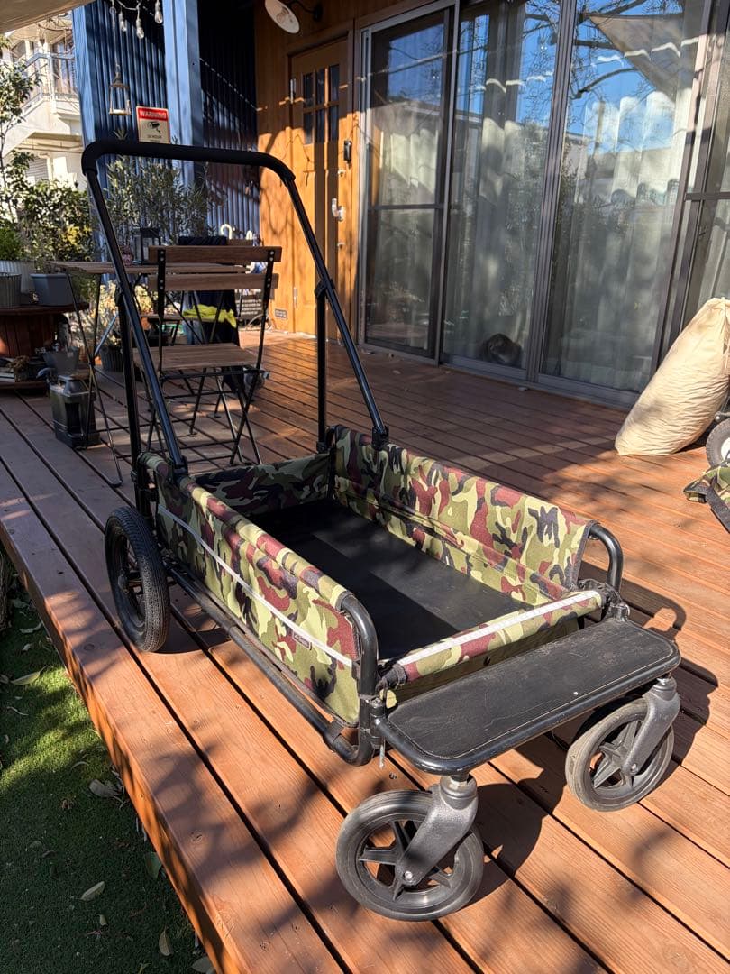 ぶりんこ　エアバギー　キャリッジ　カモフラ　ルーフ付き