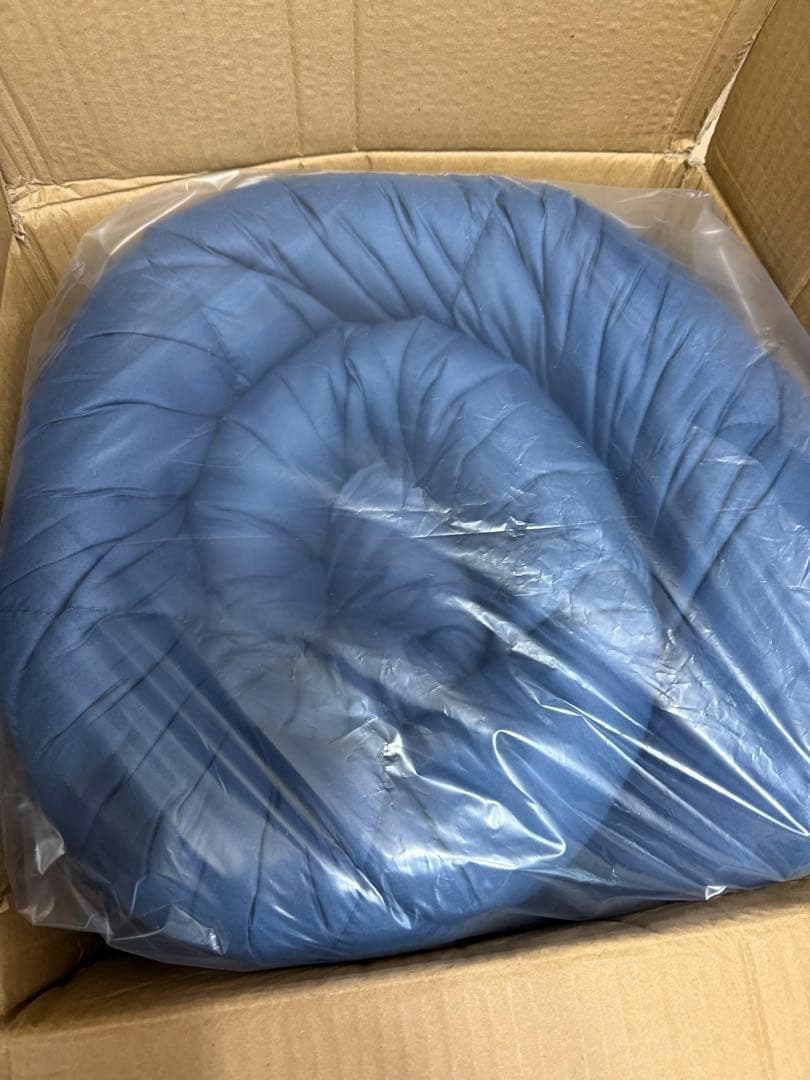 敷き布団 ダブル ネイビー 敷布団 布団 来客布団 新生活