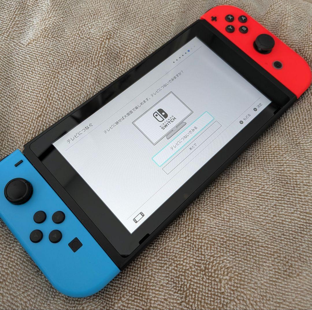 Nintendo Switch 本体 赤/青 リングフィット、ポケモンソード付