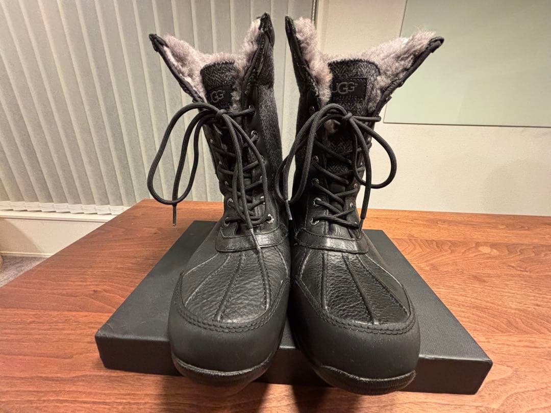 UGG ムートンブーツ ブラック メンズ サイズ27.5センチ