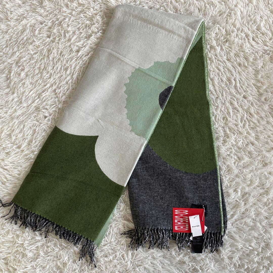 スマイリー新品タグ付　マリメッコ　ブランケット　ソファカバー　ウニッコ