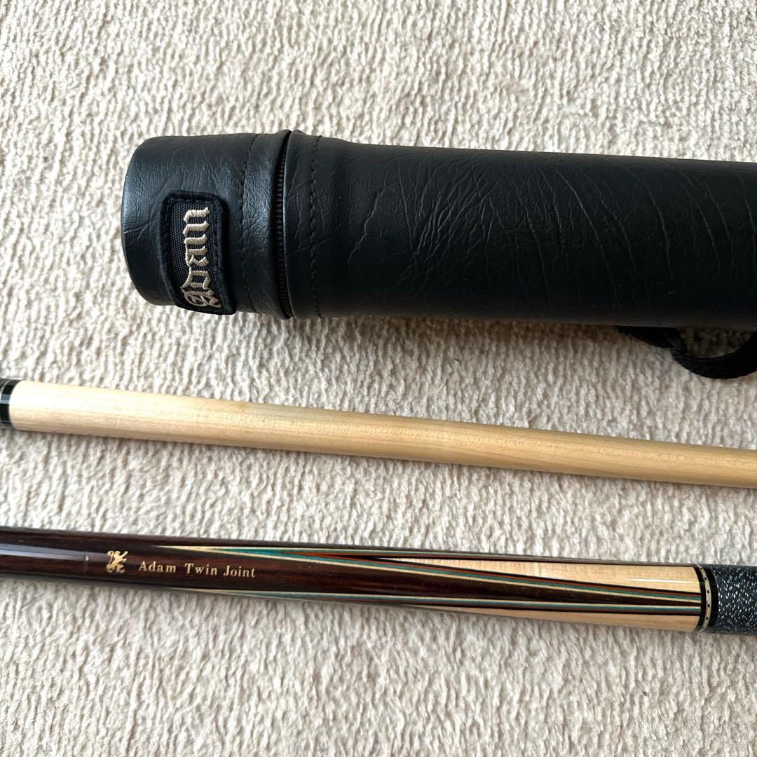 【美品】Adam TwinJoint ビリヤードキュー 分割式 ケース付き