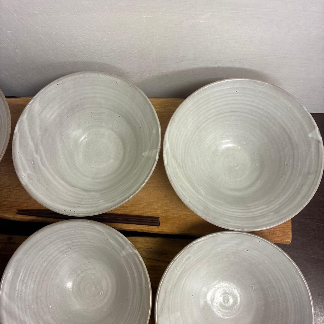 ちゃーさん新品　陶器　陶芸作家　角底丼鉢9個 583