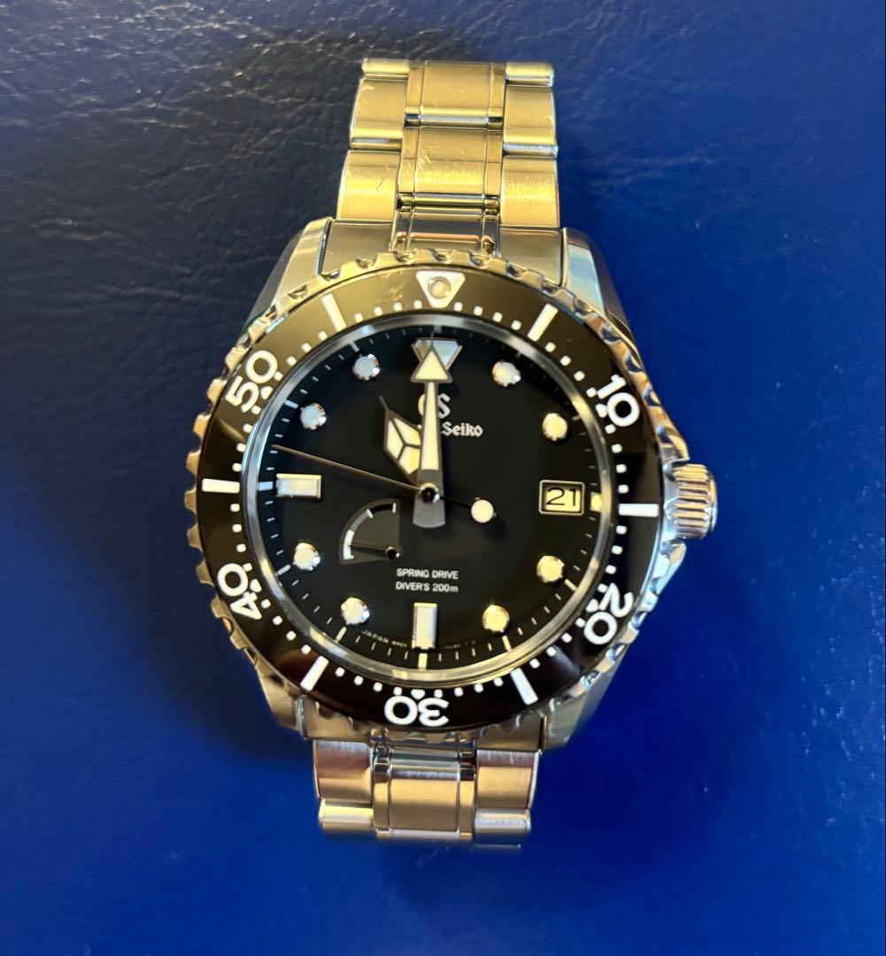 グランドセイコーSBGA461ダイバー黒スプリングドライブ箱保証書付保証期間残有
