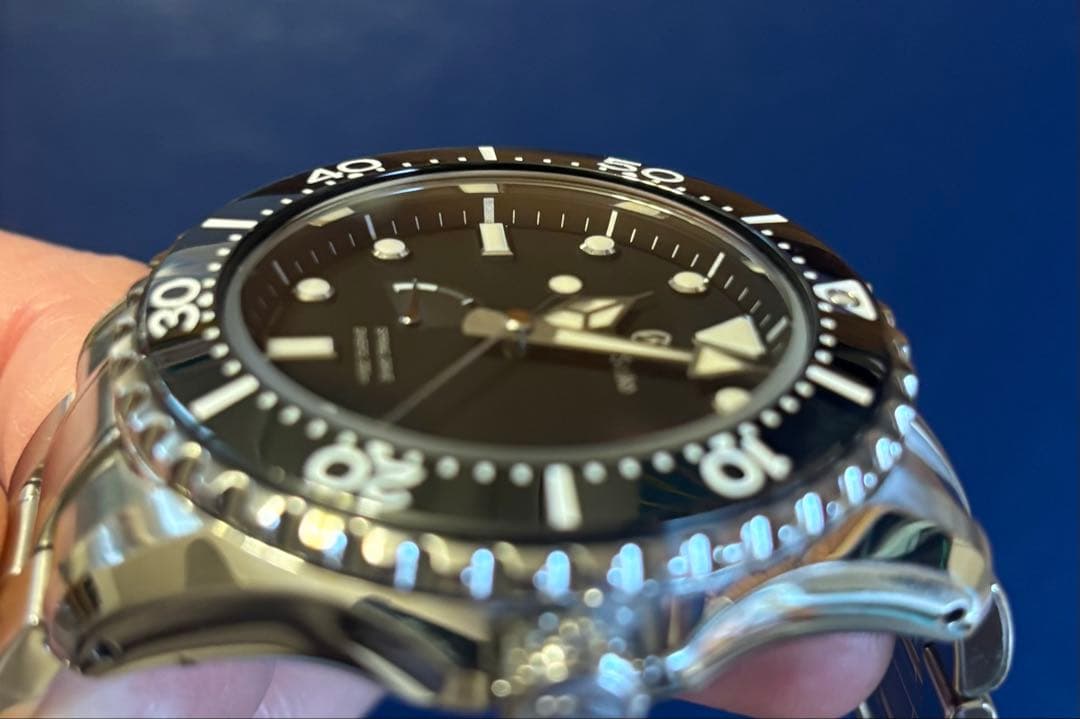 グランドセイコーSBGA461ダイバー黒スプリングドライブ箱保証書付保証期間残有