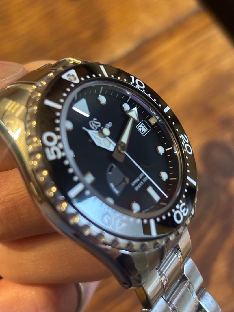 グランドセイコーSBGA461ダイバー黒スプリングドライブ箱保証書付保証期間残有