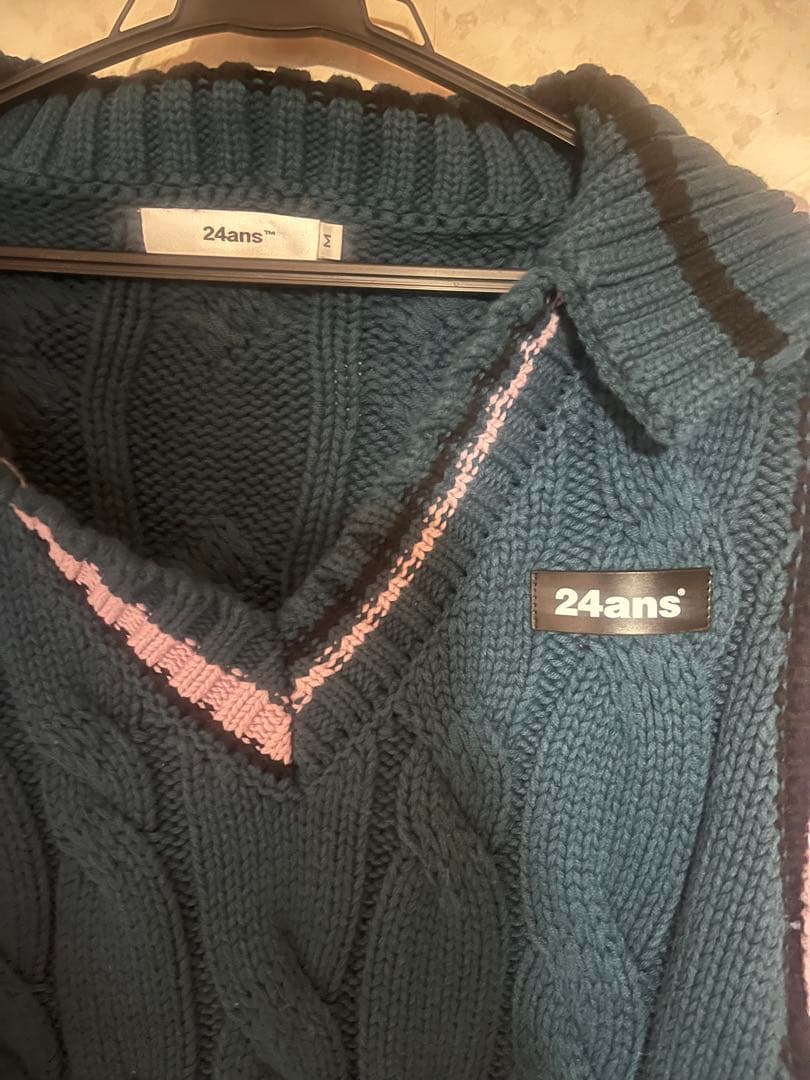 24ans 厚手 ケーブルニットワンピース　イヨンジ着用