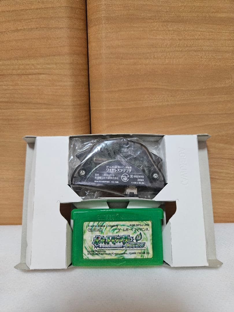 【GBA】 ポケモンリーフグリーン ワイヤレスアダプタ 同梱【動作確認済】