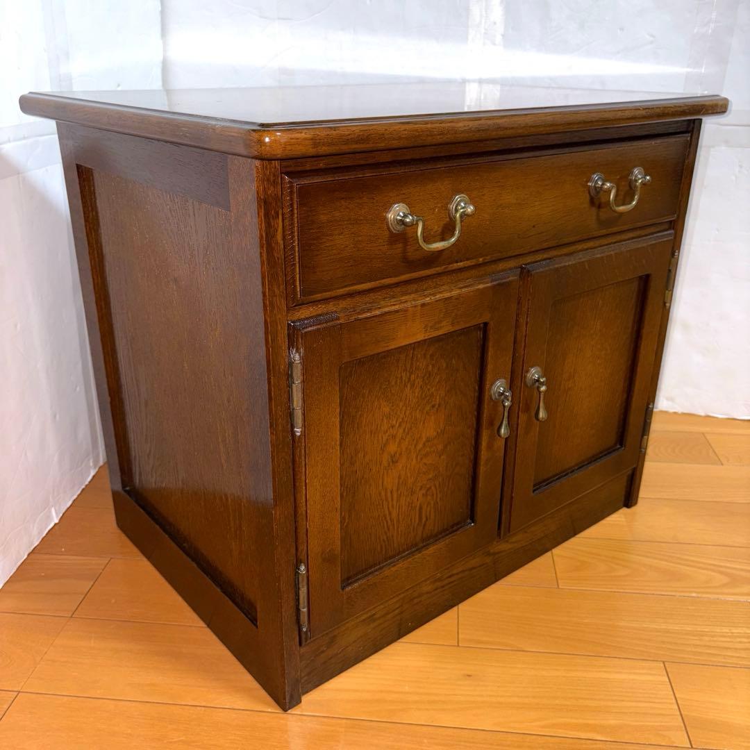 飛騨産業 キツツキ 木製 キャビネット テレビ台 清掃 磨き