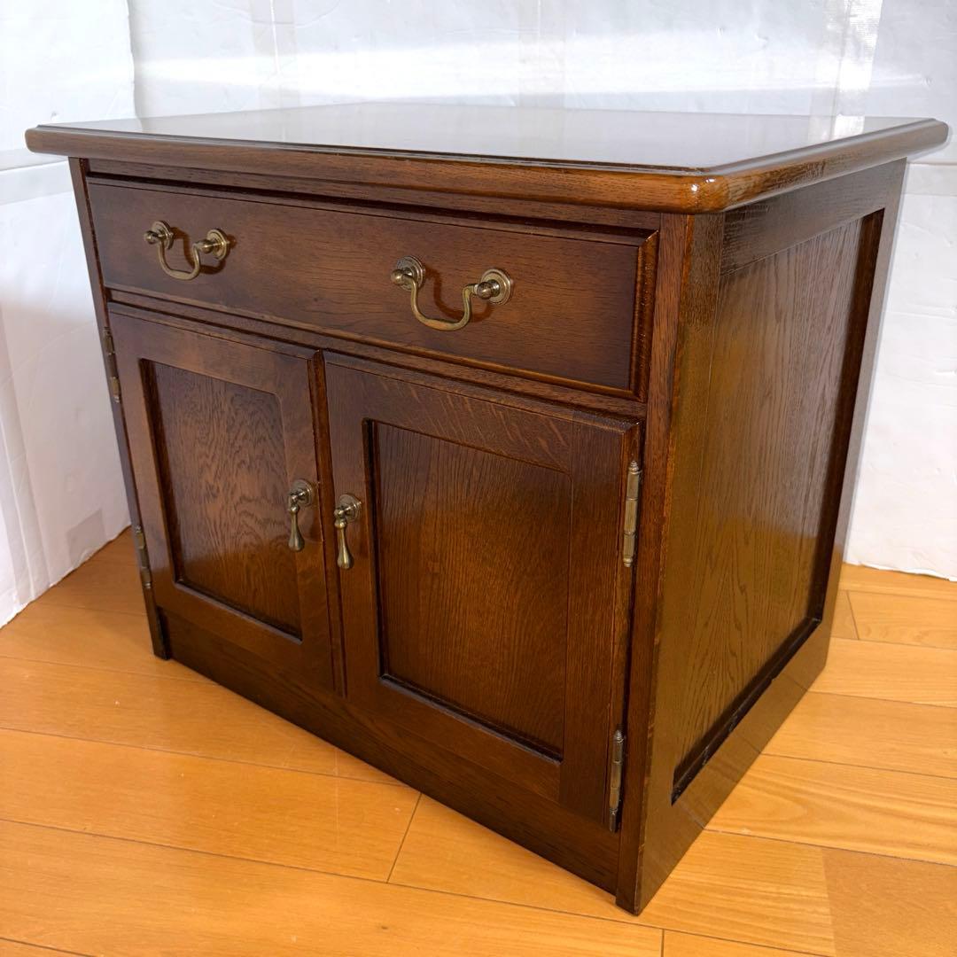 飛騨産業 キツツキ 木製 キャビネット テレビ台 清掃 磨き