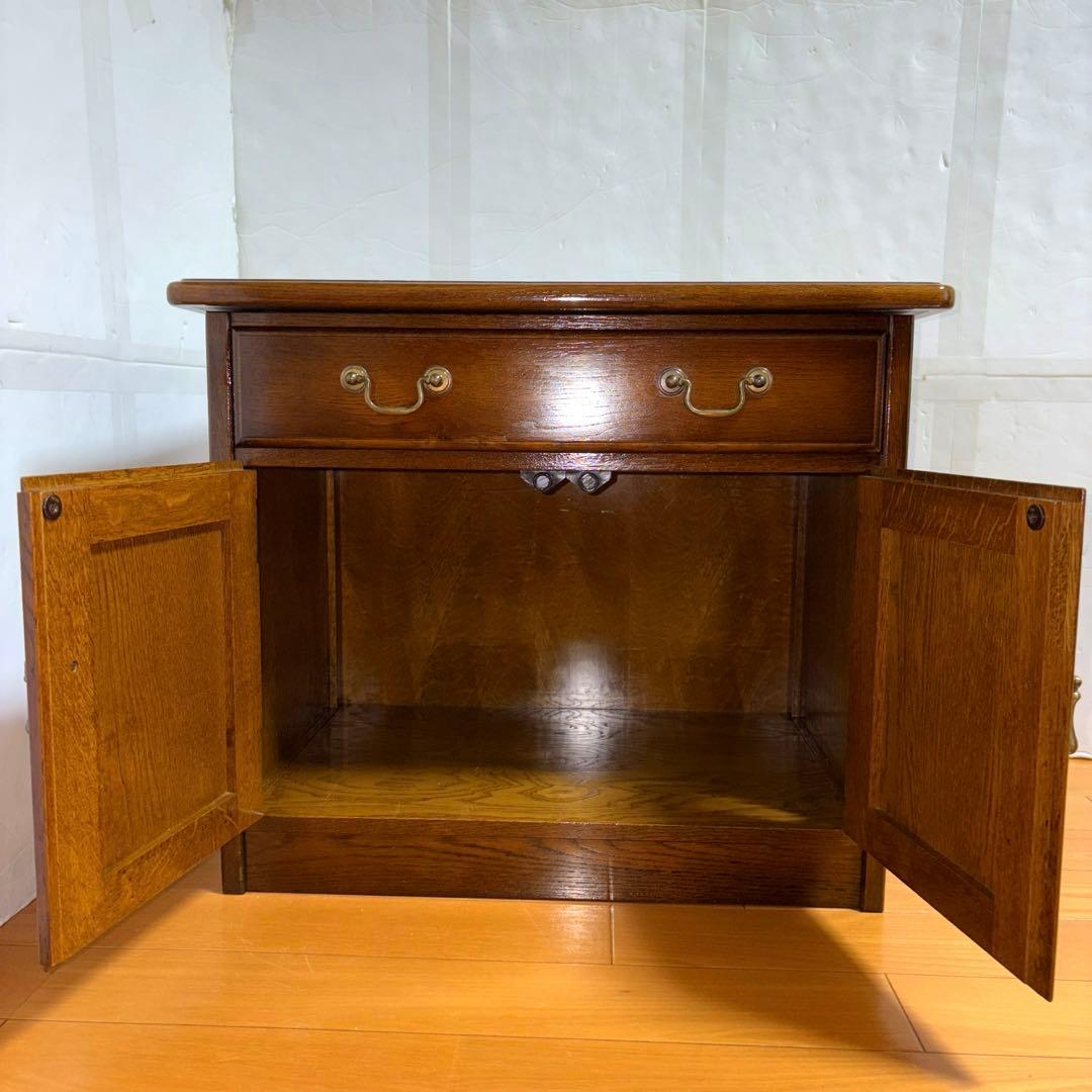 飛騨産業 キツツキ 木製 キャビネット テレビ台 清掃 磨き