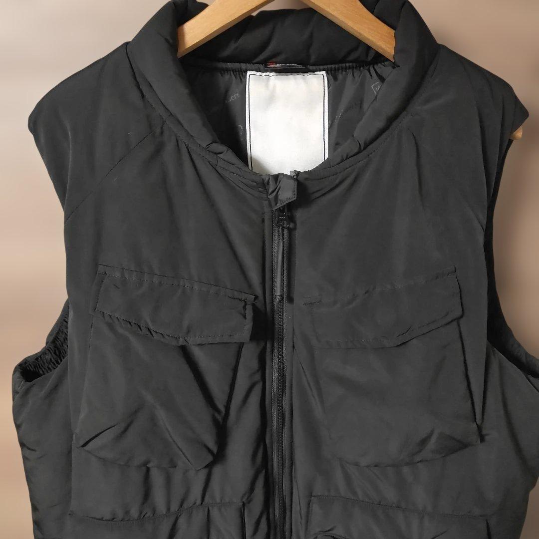 極美品liberaiders、リベレイダース ダウンベスト Lサイズ 黒