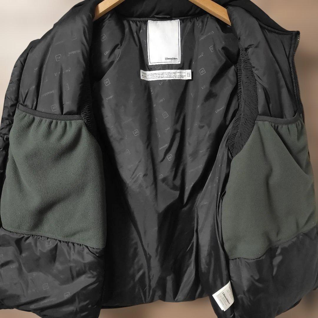 極美品liberaiders、リベレイダース ダウンベスト Lサイズ 黒