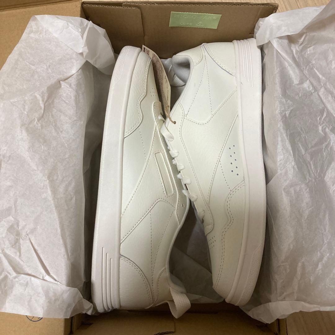 無印　リーボック　コラボ　コートスニーカー　オフホワイト　27.0cm