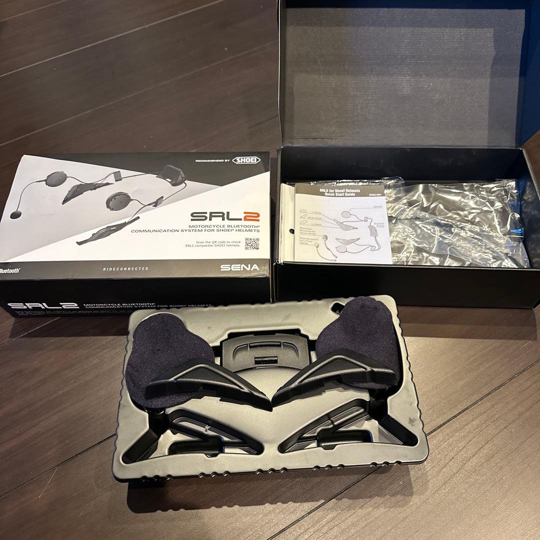 SHOEI フルフェイスヘルメット ホワイト/ブラック セナインカム内蔵