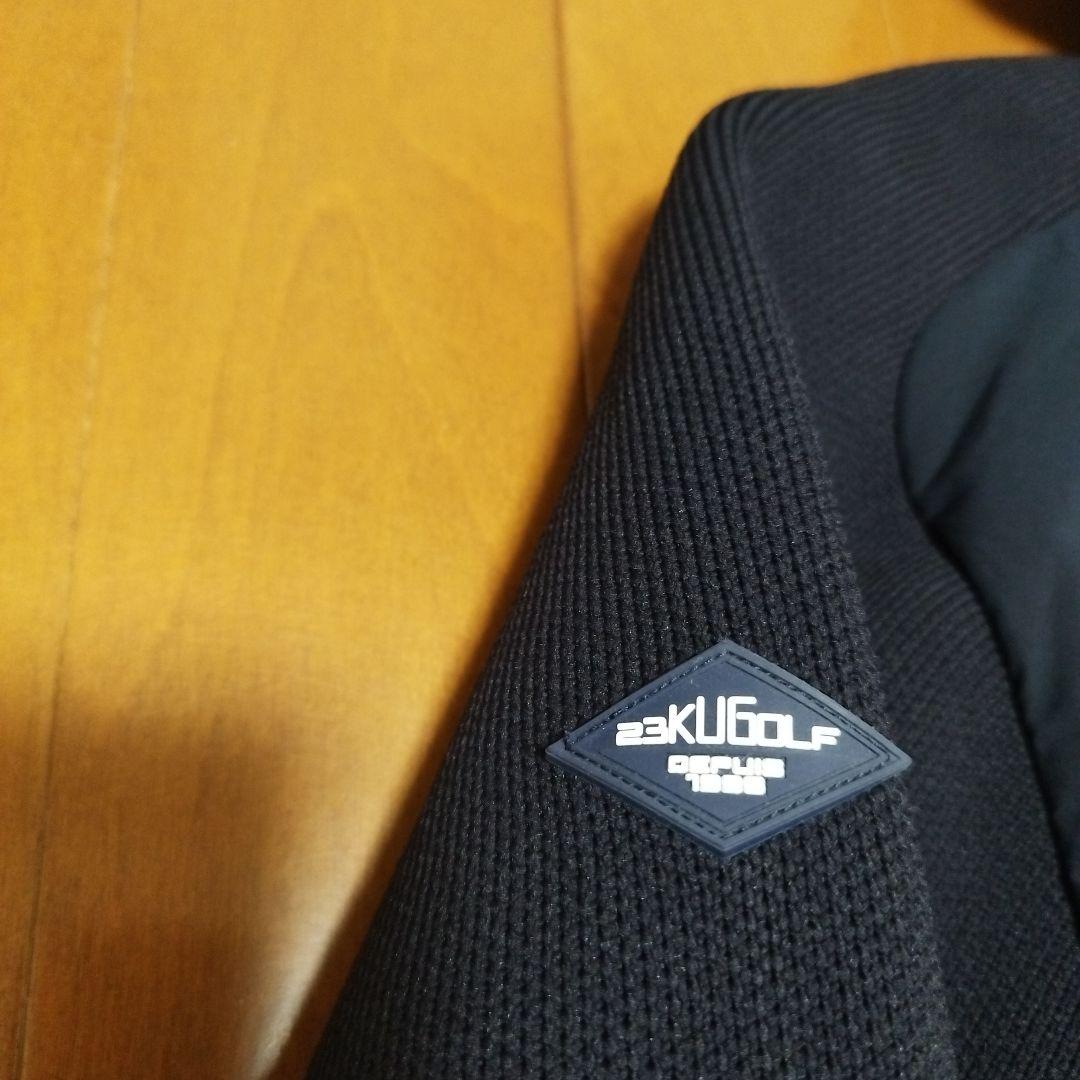 23区 GOLFウェア LLサイズ 撥水ニットコンビブルゾン メンズ ネイビー