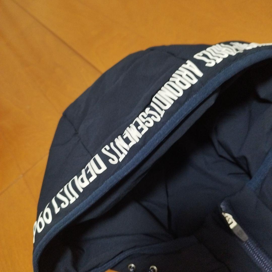 23区 GOLFウェア LLサイズ 撥水ニットコンビブルゾン メンズ ネイビー