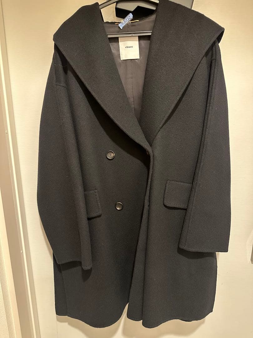 ebure　 リュクスビーバーフーデットショートコート