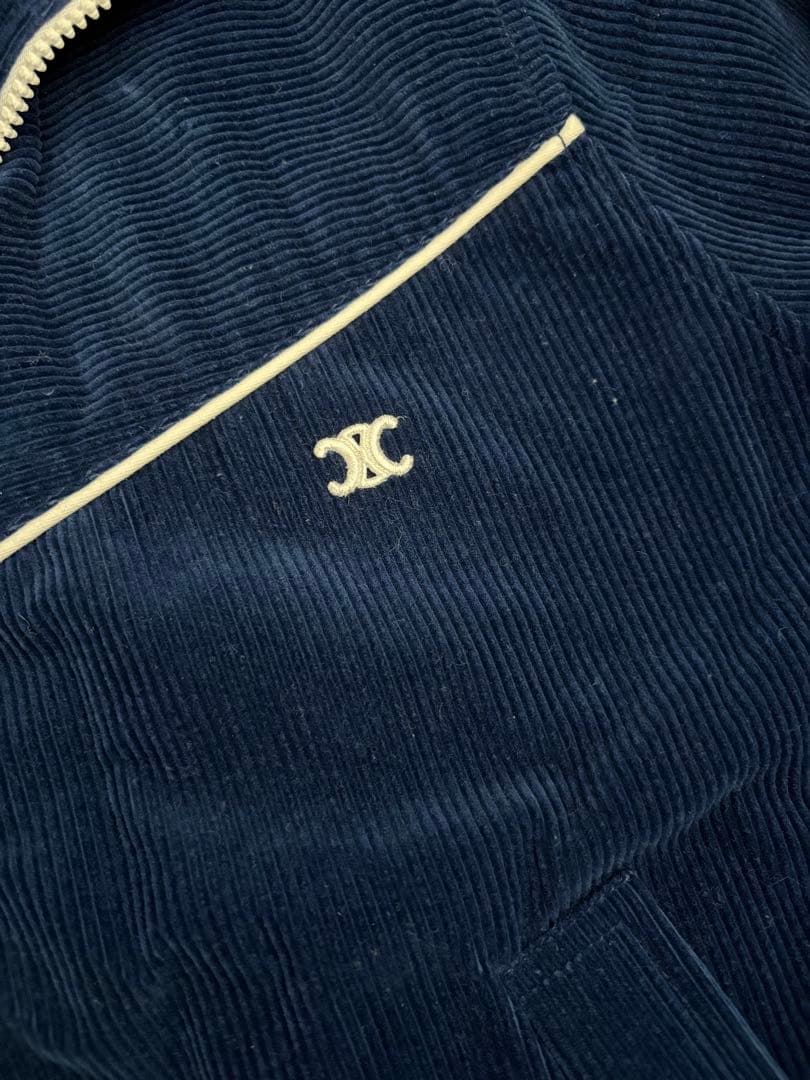 CELINE ネイビー コーデュロイ ジャケット