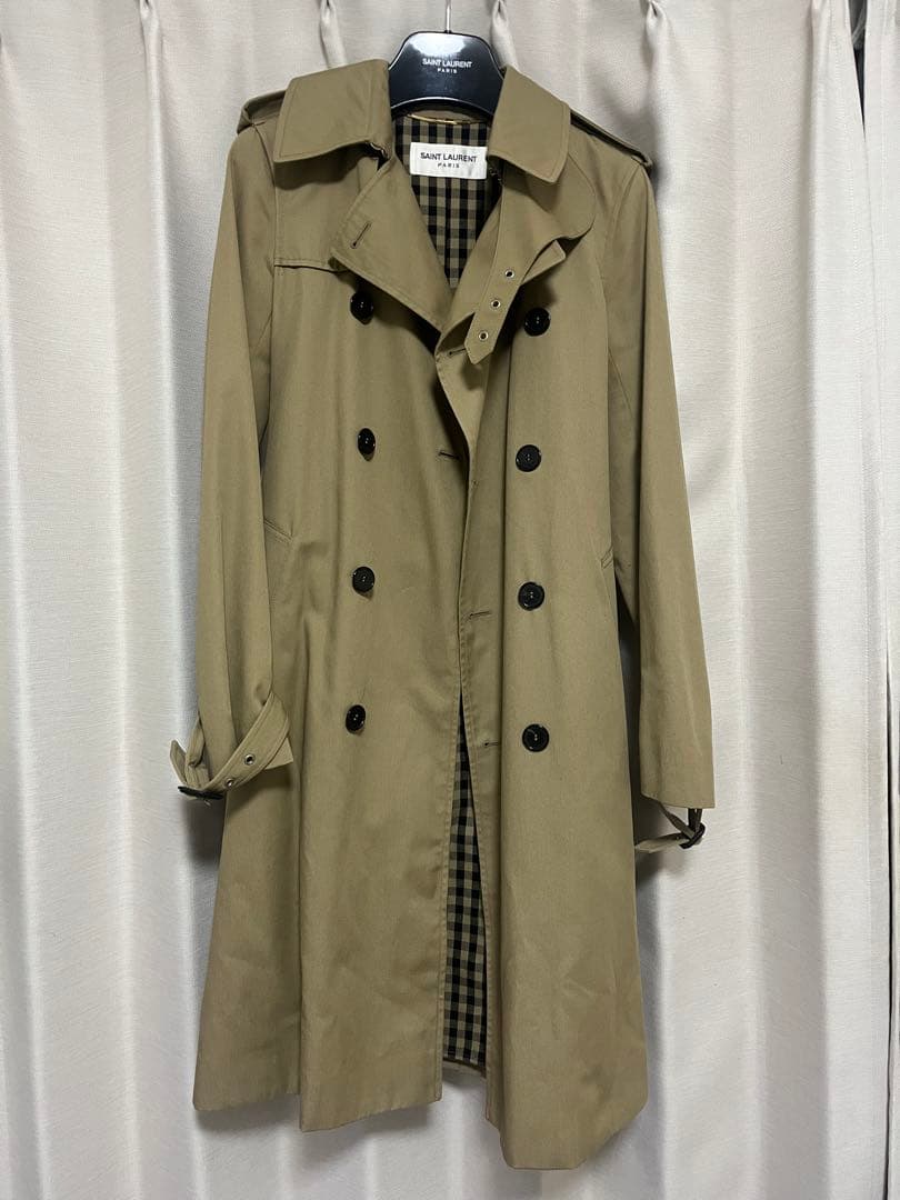 最終値下げ ＊ 【美品】　サンローラン ＊ ベージュ トレンチコート
