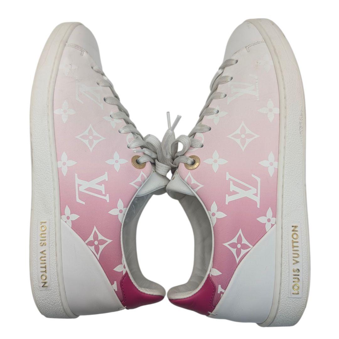 ヴィトン スニーカー レディース モノグラム ピンク ホワイト 24cm