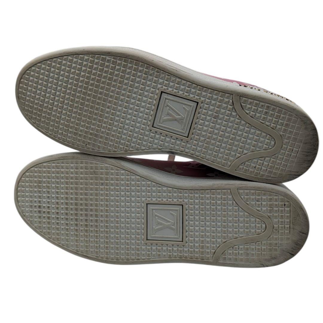 ヴィトン スニーカー レディース モノグラム ピンク ホワイト 24cm