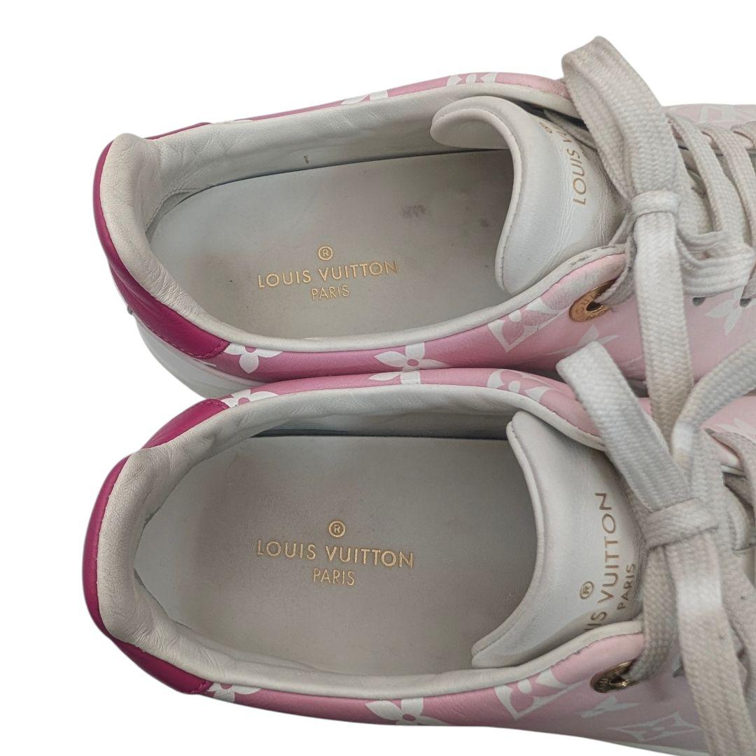 ヴィトン スニーカー レディース モノグラム ピンク ホワイト 24cm