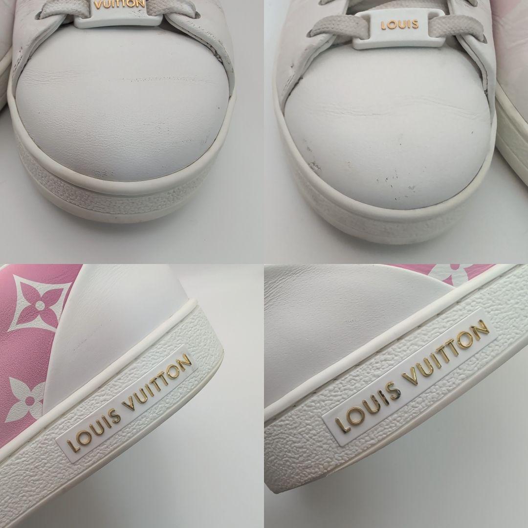 ヴィトン スニーカー レディース モノグラム ピンク ホワイト 24cm