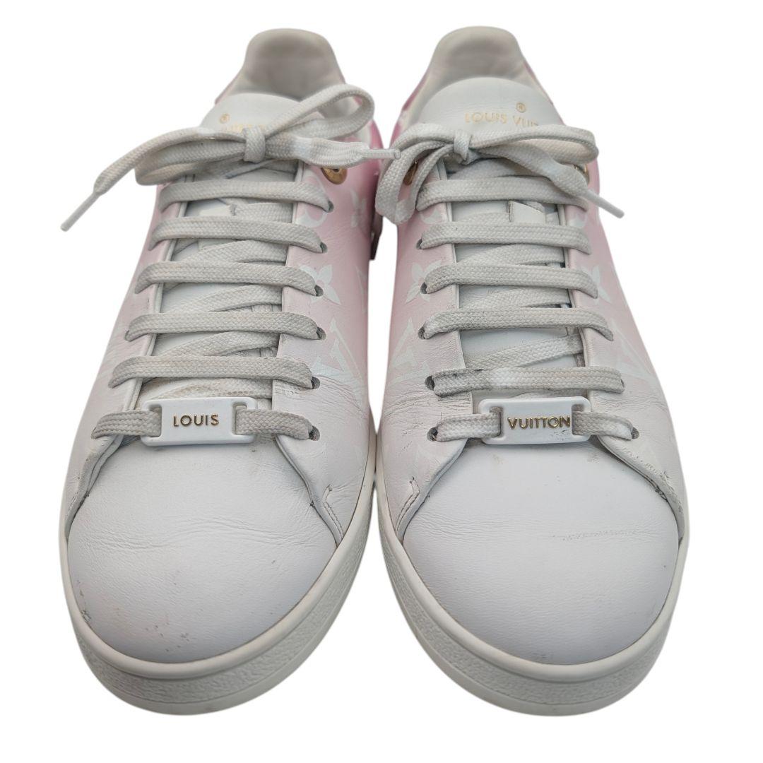 ヴィトン スニーカー レディース モノグラム ピンク ホワイト 24cm