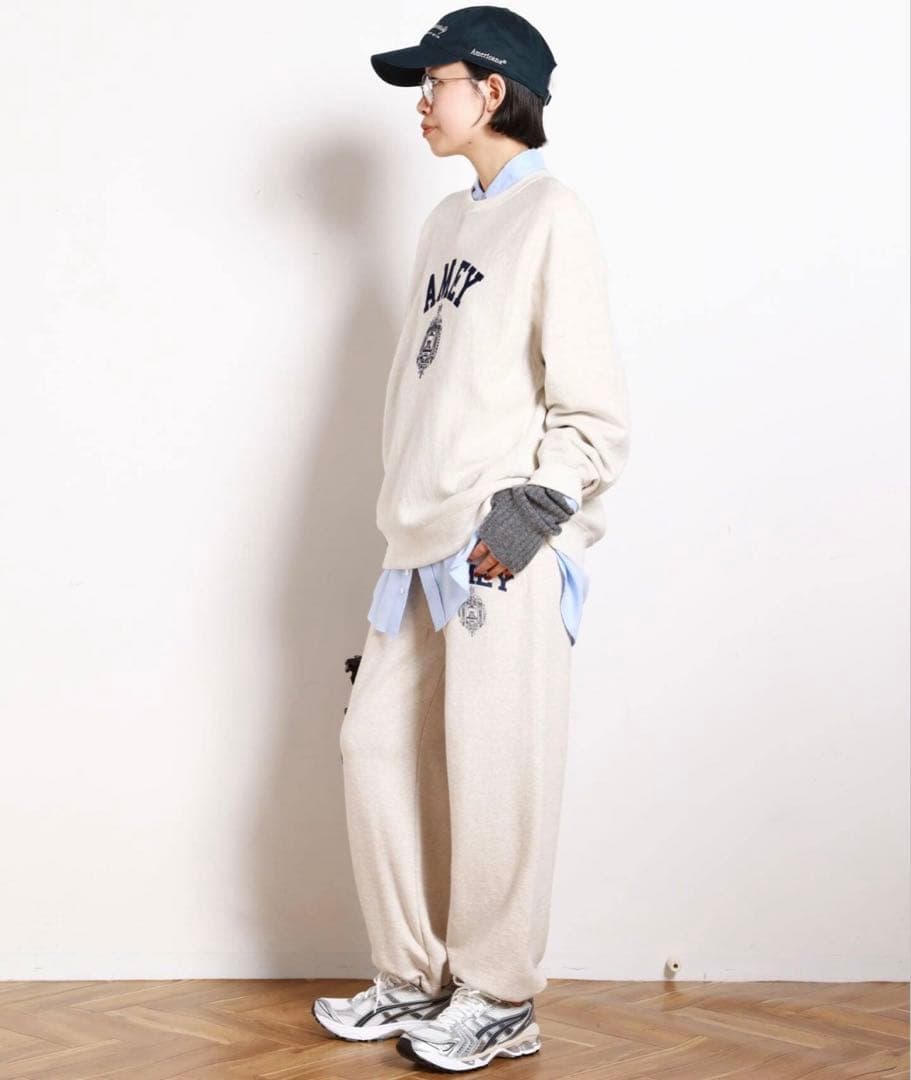 【美品】AP STUDIO 別注AMEY emblem C/N PULLOVER