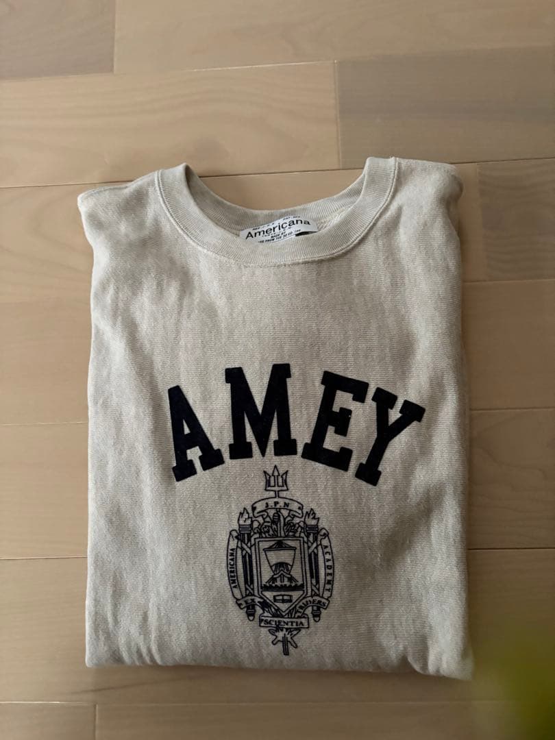 【美品】AP STUDIO 別注AMEY emblem C/N PULLOVER