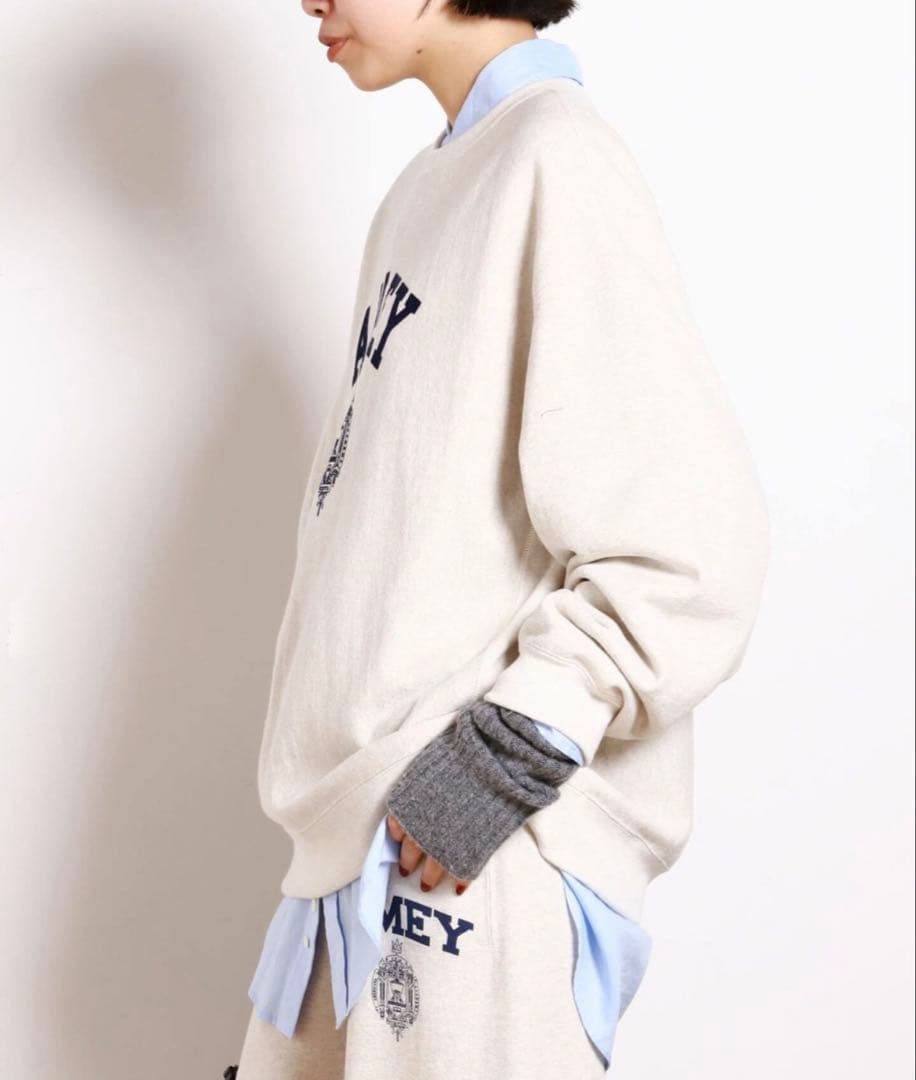 【美品】AP STUDIO 別注AMEY emblem C/N PULLOVER