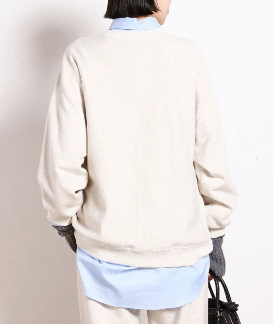 【美品】AP STUDIO 別注AMEY emblem C/N PULLOVER