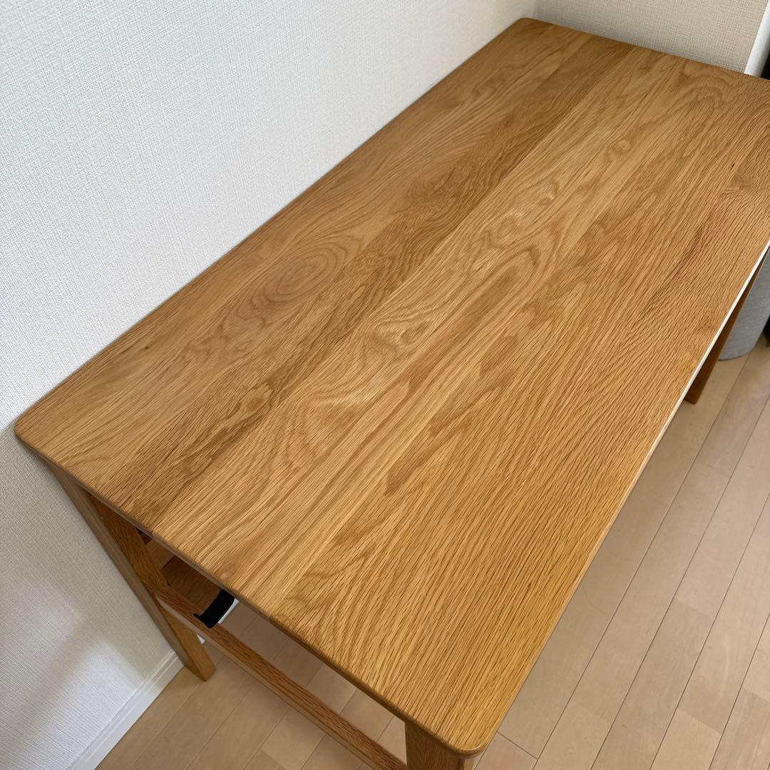 【引取り限定】無印良品 木製デスク チェア 2点セット