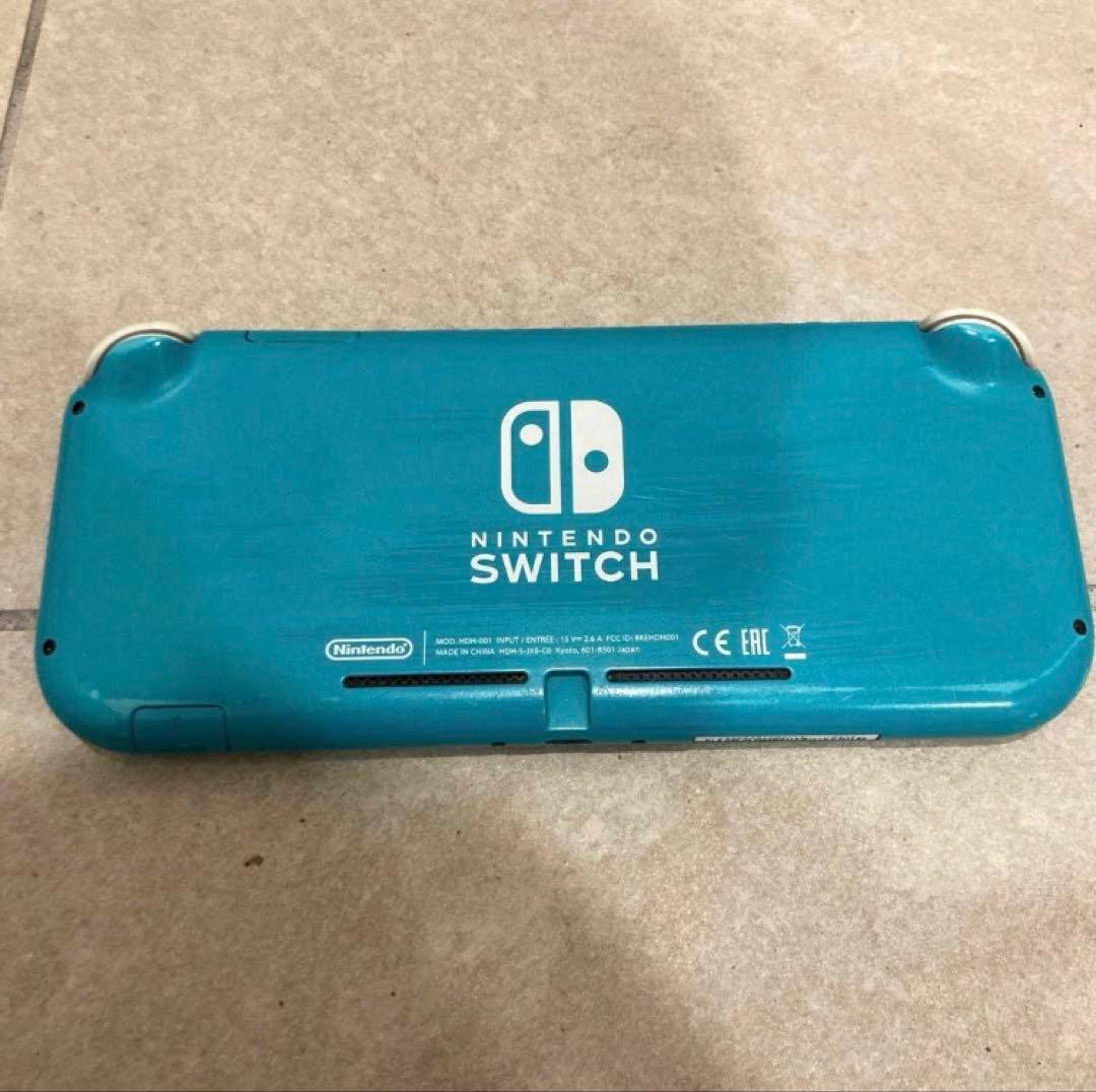 【箱、ソフト付】Nintendo Switch Lite ターコイズ　ジャンク品