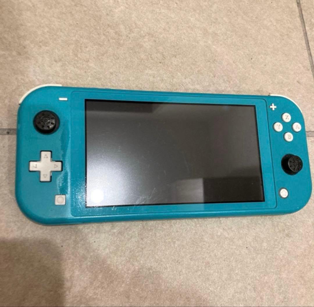 【箱、ソフト付】Nintendo Switch Lite ターコイズ　ジャンク品