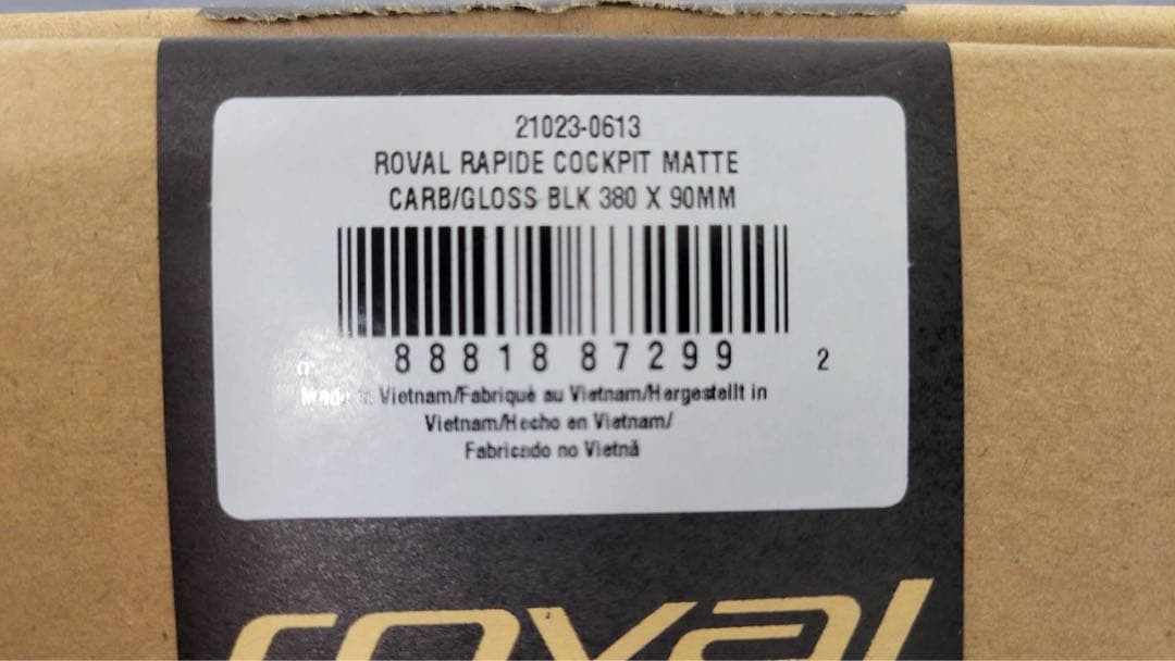 ROVAL RAPIDE COCKPIT ハンドル幅380 ステム長90 中古品