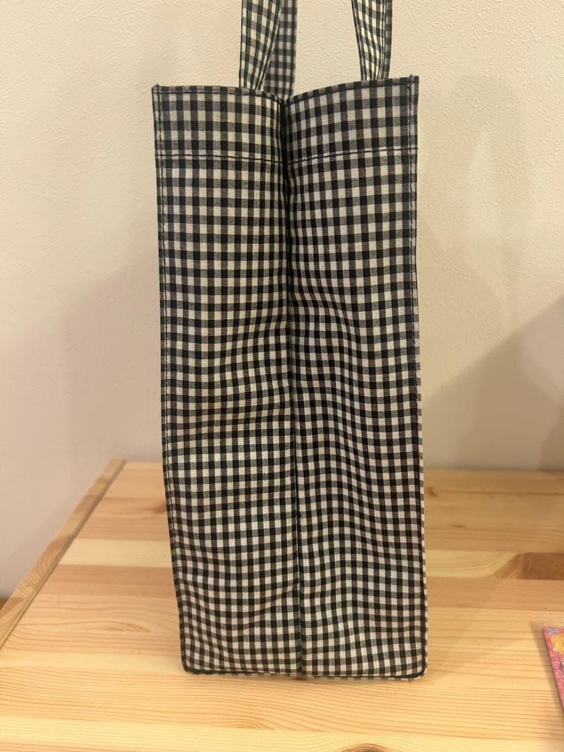 Familiar チェック柄トートバッグ