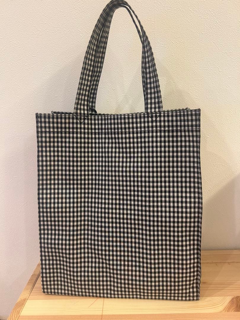 Familiar チェック柄トートバッグ