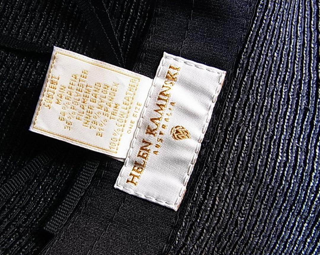 正規極美Helen Kaminski ヘレンカミンスキーラフィアハットカエロ6