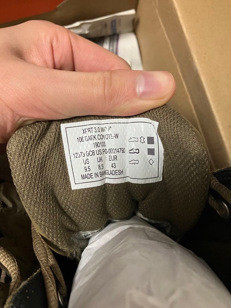 5.11 XPRT 3.0 WP タクティカル ブーツ 日本27.5 コヨーテ