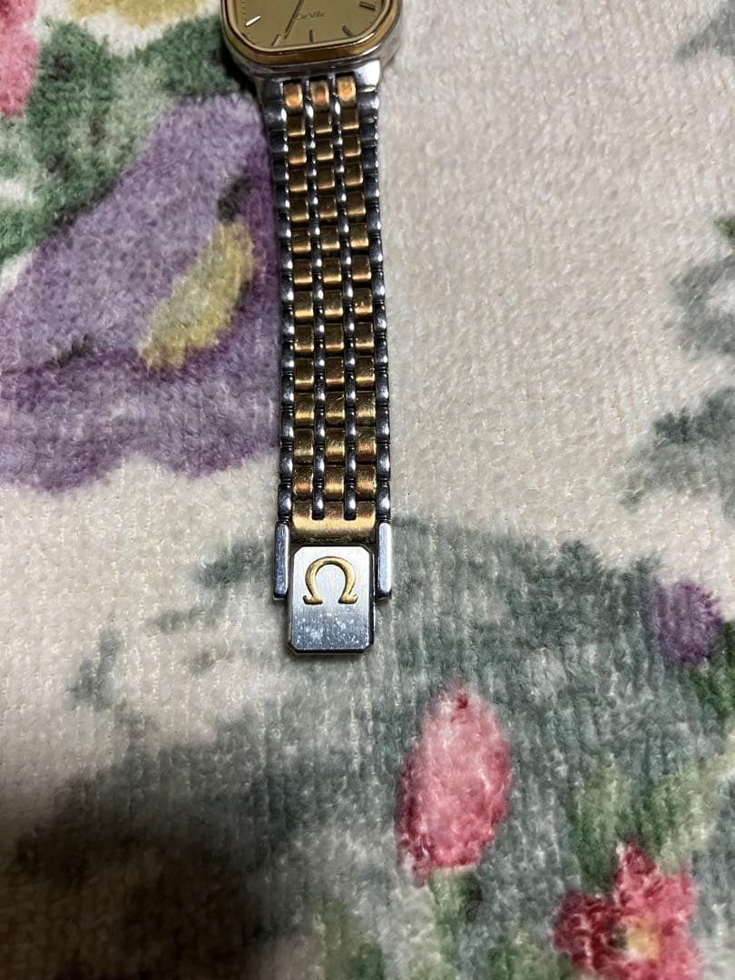 OMEGA デビルクォーツ 腕時計 ゴールド/シルバー稼働品