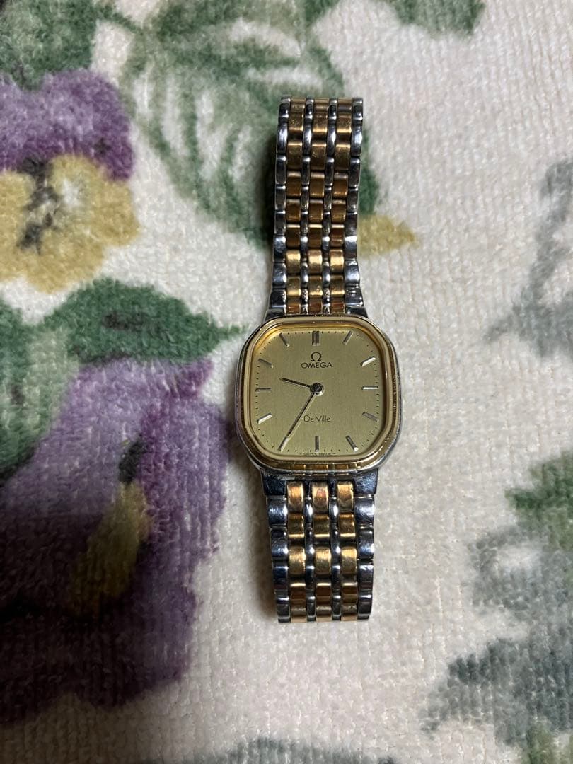 OMEGA デビルクォーツ 腕時計 ゴールド/シルバー稼働品