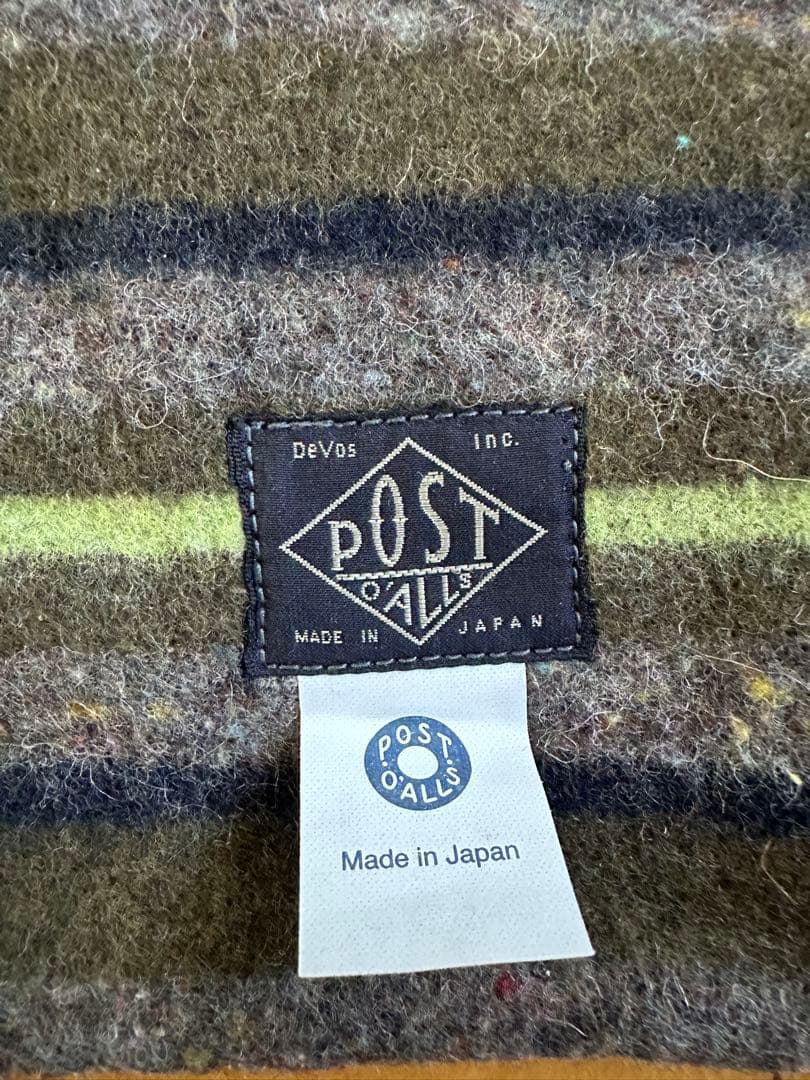 ●24AW ポストオーバーオールズ ボタンスカーフ Post Overalls