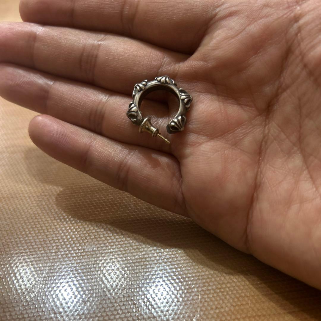 CHROME HEARTS クロスバンドフープピアス