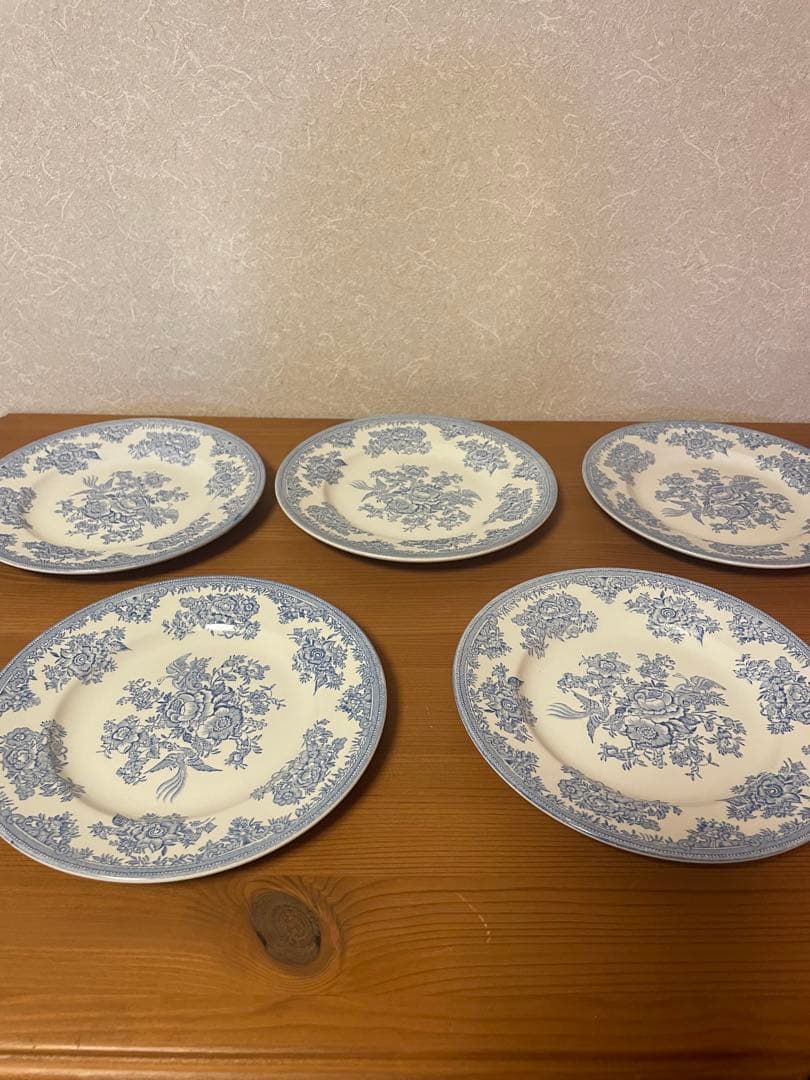 ブルーアジアティックフェザンツ　プレートS 5枚