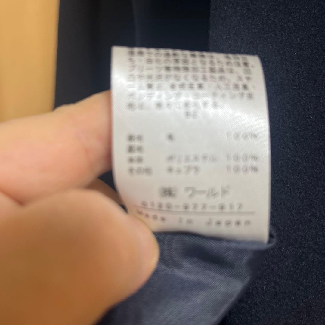 INDIVI ネイビー チェスターコート　13号