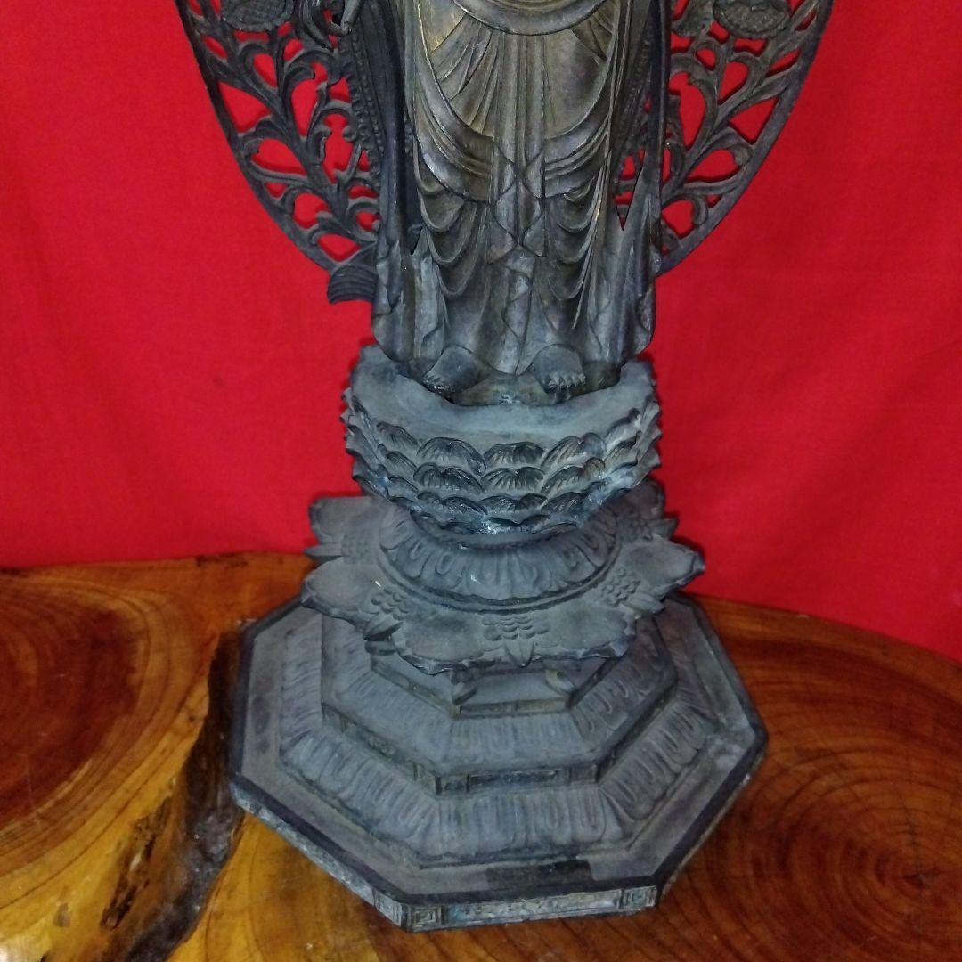 銅造、仏像、美品に近い ５２センチ、二つセット、専用です、