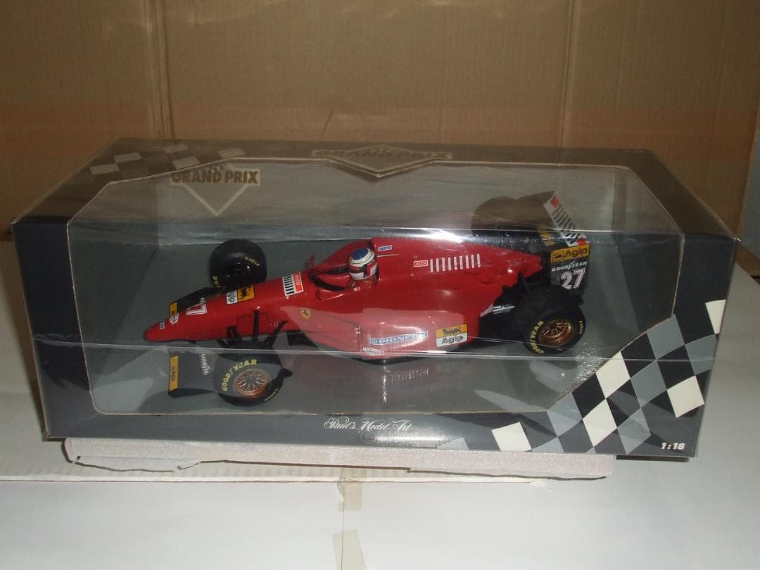 ミニチャンプス　１／１８　フェラーリ　４１２　T1　ジャン・アレジ　＃２７